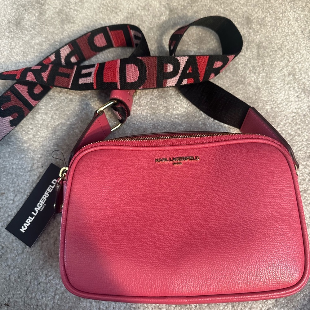 Karl Lagerfeld maybelle pink crossbody bag
